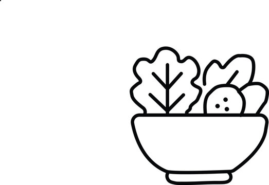 Bowl of fresh salad, offering a healthy and delicious meal option for a balanced diet and nutritious lifestyle