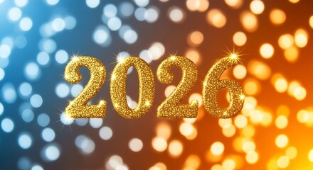 Sparkling 2026 New Year Celebration Background