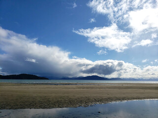 Clouds at Gustavus Beach in Summer