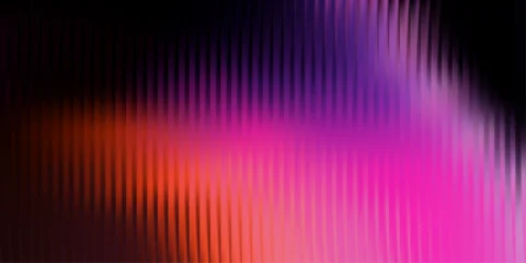 Selbstklebende Fototapeten Sportgeschäft Neon ripple glass gradient in magenta, violet, ember orange on deep midnight. Sharp ribbed distortion, cinematic glow  futuristic texture background, vector illustration  © svetolk