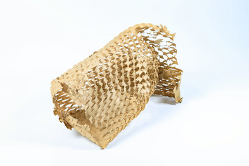 roll of eco-friendly wrapping paper, lightweight bubble wrap for protective packaging, Environmentally friendly Honeycomb paper hexagonal shape made of cardboard recycled craft paper.