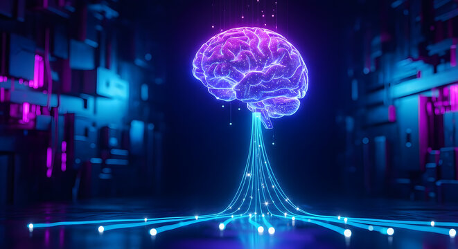 Artificial Intelligence , Technology, Computer, Computer Monitor, Cloud Computing, Human Brain