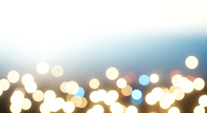 Blurred city lights create a dreamy and abstract background effect