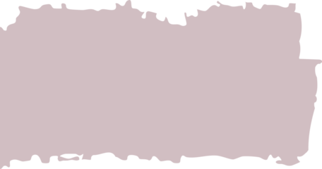 A wide, irregular mauve banner with organic, rough, hand-painted edges forming an abstract frame.