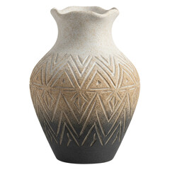 ceramic vase isolated on white