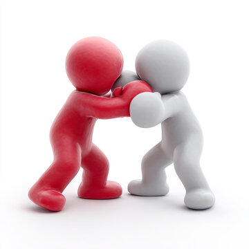 3D Cartoon Hand-to-Hand Fight