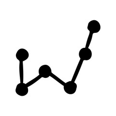 Hand drawn line graph illustrating business growth data Vector, illustration