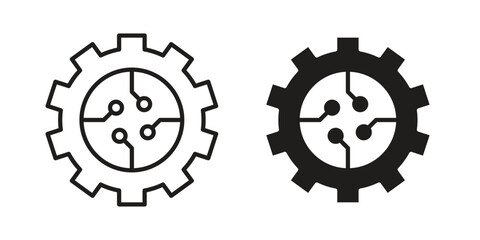 ETL icon on white background. Stock vector icon