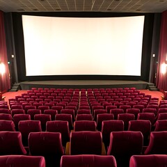 Fototapeta premium Epic Wide-frame Cinema Blank Giant Screen