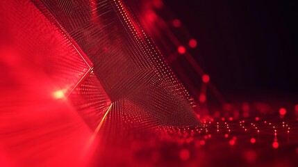 Dive into a stunning red digital matrix, an abstract technology background for your modern tech projects and vibrant designs that make a statement