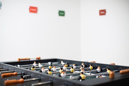 Table football in an office situation