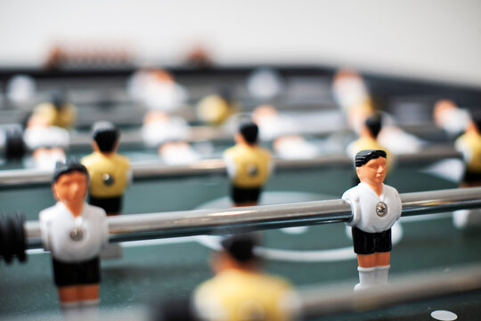 Table football in an office situation