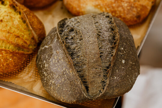 Assorted Healthy Sourdough Breads from Home Bakery