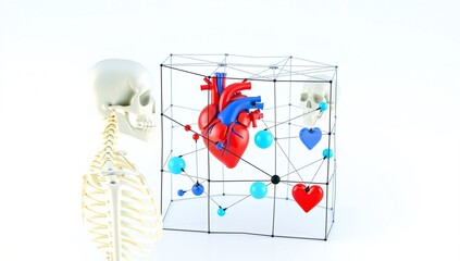 Skeleton Gaze at Model Heart
