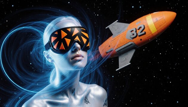 Futuristic Space Adventure Imagery - Powered by Adobe