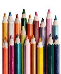 Fototapeta premium Close-up of various colored pencils