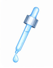 Watercolor Pipette with Droplet Detail