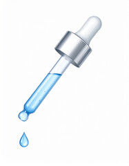 Watercolor Pipette with Droplet Detail