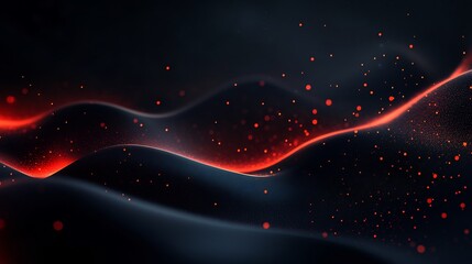 Minimalist Black Friday social media banner sleek dark background glowing red sale typography stylish modern graphic design professional aesthetic