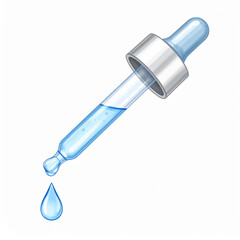 Watercolor Pipette with Droplet Detail