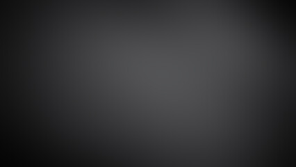 Abstract blurred grainy gradient background, gray spot in dark frame.