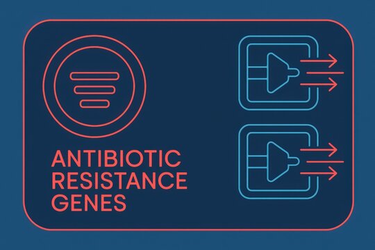 Visual representation of antibiotic resistance genes highlighting the critical role of genetic modification and vector systems in the evolution of microbial resilience and public health