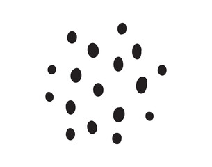 Abstract scattered dots pattern for background or texture design