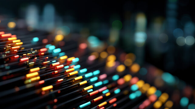 Large scale linguistic framework data interpretation visualization defocused abstract background AI processing architecture massive model operations computational linguistics