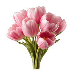 Fototapeta premium Pink tulip bouquet, close-up