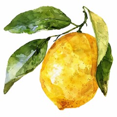 fresh, juicy lemons and vibrant green leaves, exuding freshness