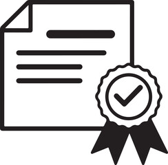 Document with checkmark symbolizing project approval concept of Architecture
