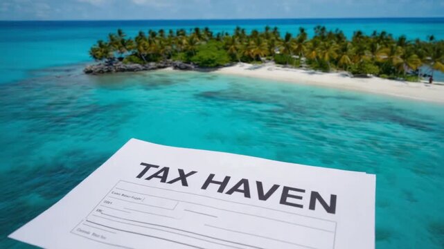 Tax haven on an island.
