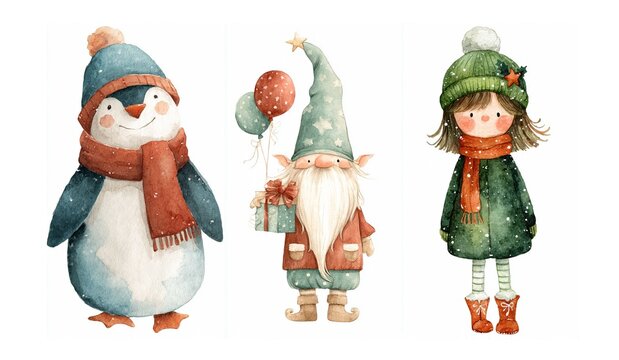 Christmas cute cartoon pattern for Christmas, Illustration kids friendly design artwork and wall paper