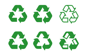 Obraz premium Eco Logo Variations. Green label design with eco vibes trend. Icon set. Set Logo of green label design with eco vibes trend: sun over hills. harmonious logo