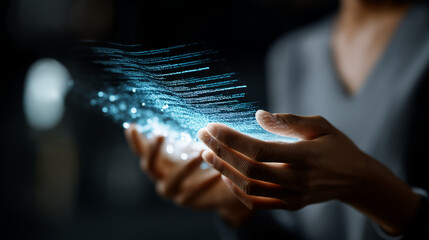 Linguistic comprehension cognitive processing virtual display soft screen environment text understanding technology concept computational thinking visualization machine