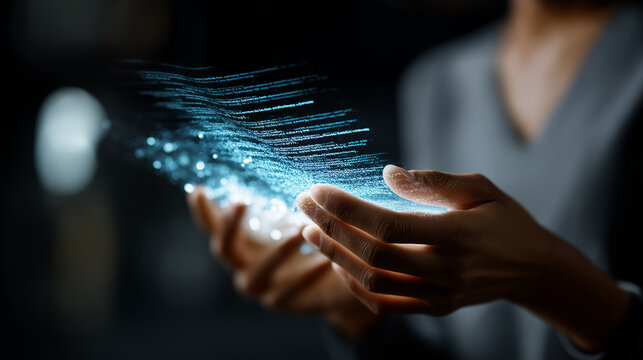 Linguistic comprehension cognitive processing virtual display soft screen environment text understanding technology concept computational thinking visualization machine