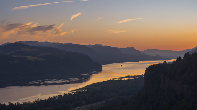 Sunrise over the Columbia River Gorge