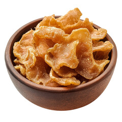 Cueritos or pickled pork skin isolated on transparent background