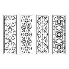 Abstract geometric composition with vibrant color palette