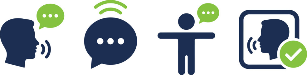 Fototapeta premium communicate icon in white background