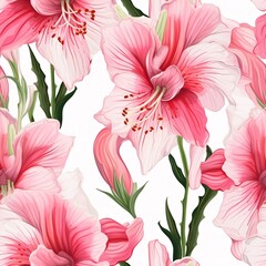 Fototapeta premium Flower Seamless Pattern, Floral Seamless Pattern, Flowers Digital paper, Flower Pattern