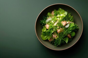 A Culinary Journey of Seaweed and Coconut Salad Served in a Glazed Bowl, a Delicate Taste of the Sea