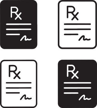 Isolated Digital Prescription black vector icon, digital, prescription, ehealth, medicine, script, app, management, treatment, healthcare, buyer focused prescription design