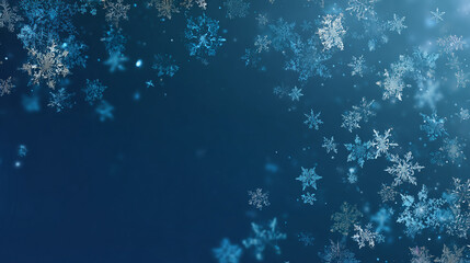 blue christmas snowflakes background
