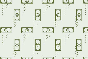 money seamless dollar bill pattern digital transfer finance background