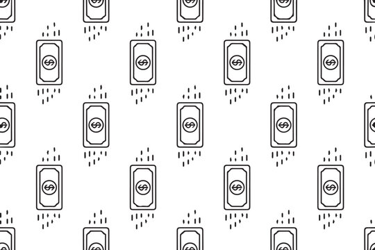 money repeating dollar bill motif digital transaction seamless pattern