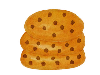 watercolor cookies illustration 