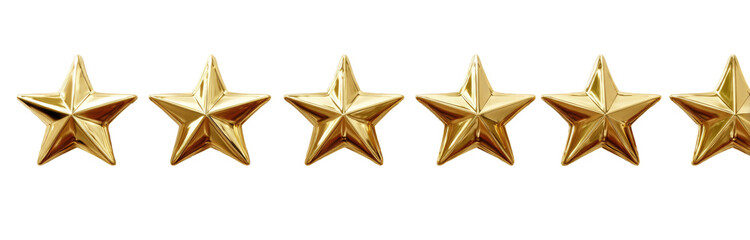 Five golden stars on black background (4)