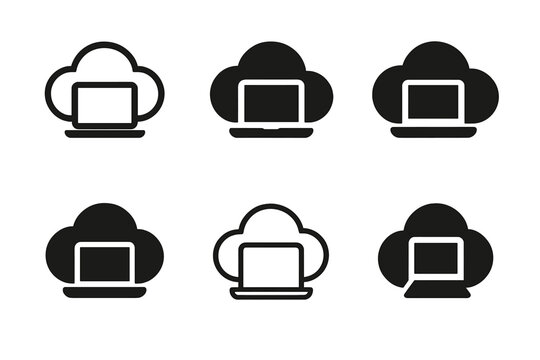 Work Anywhere Icons. Work from anywhere. Icon set. Set Logo of Work from anywhere: Travel and work icon. harmonious logo variations of the same emblematic