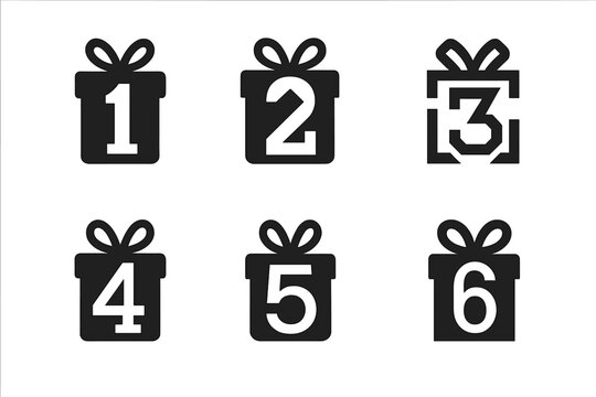 Birthday Milestone Icons. Birthday milestone. Icon set. Set Logo of birthday milestone: number-shaped balloon arrangement. harmonious logo variations of the